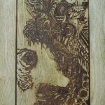 Hurtle Skateboards Stained Maple Graphic Overall