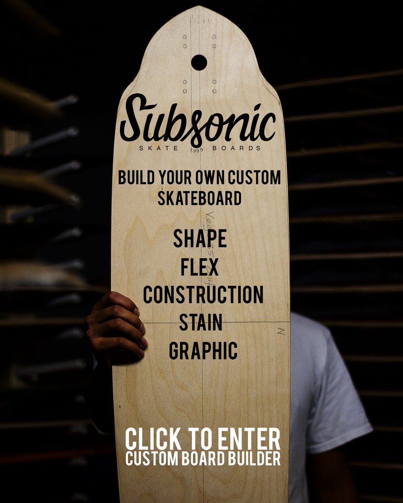 Custom Builder Subsonic Skateboards Longboard Envy