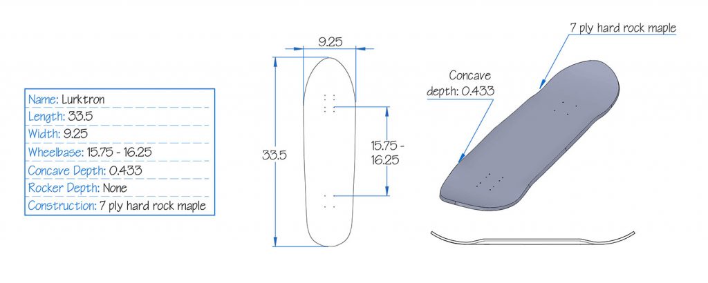 Photo of 2019 Bonzing Skateboards Lurktron Specs