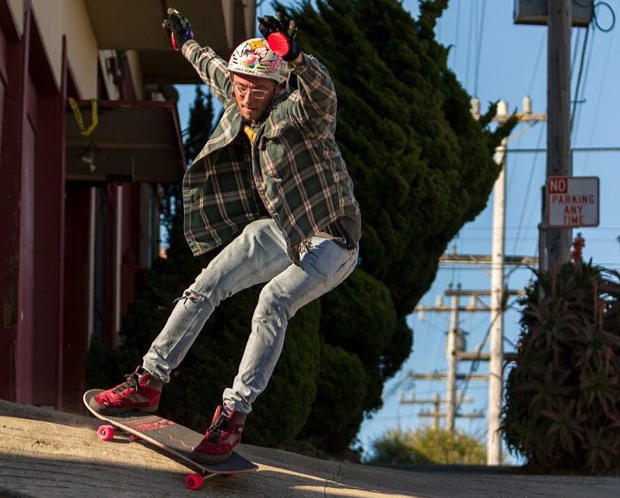 Photo of Bonzing Skateboards Chad Lybrand on the Lurktron