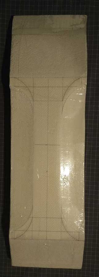 Photo of Bottom of my foam mold