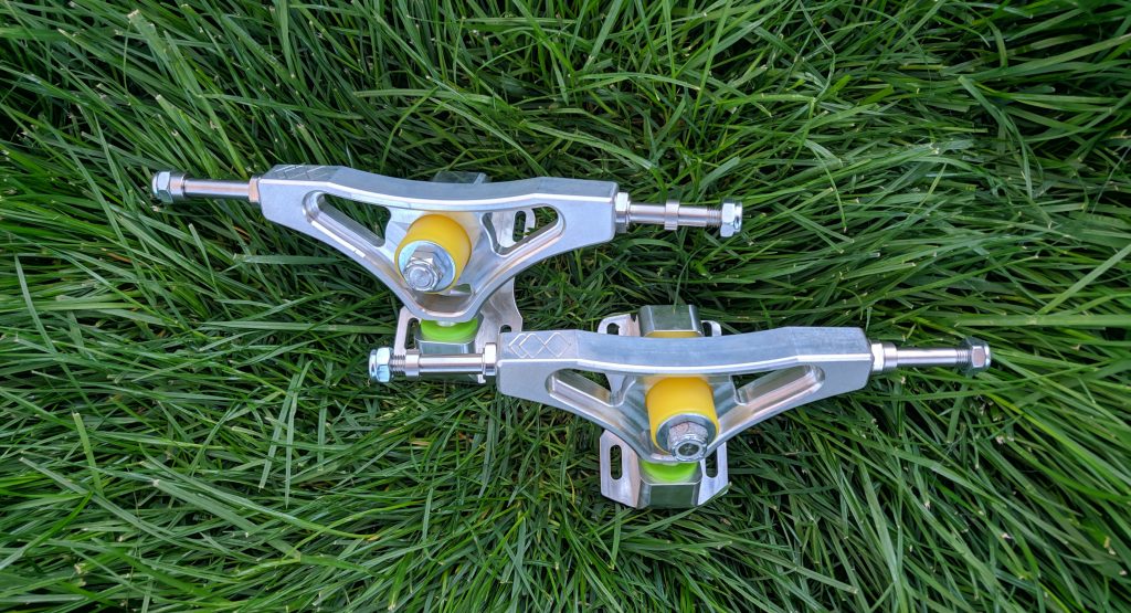 Photo of Coo Precision Trucks as reviewed by Longboard Envy