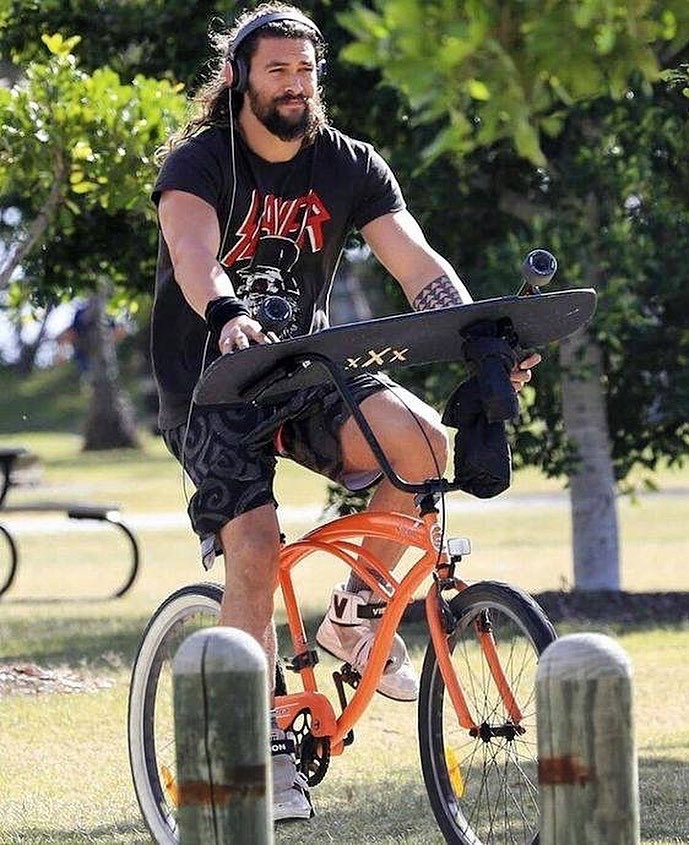 Photo of Jason Momoa and his Moonshine Hooch